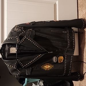 Double d ranch genuine leather jacket. Size 1x